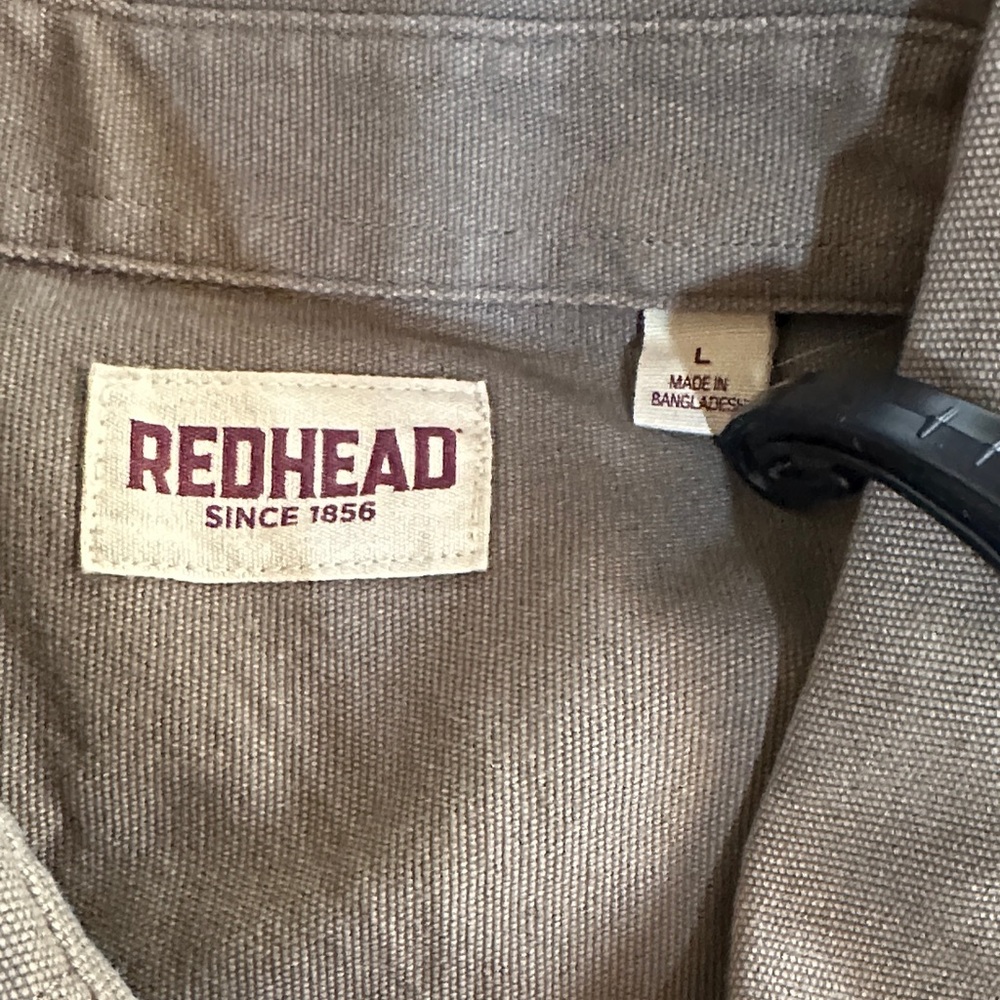 RedHead Olive Green Casual Button Down Shirt new without tags - Picture 5 of 5